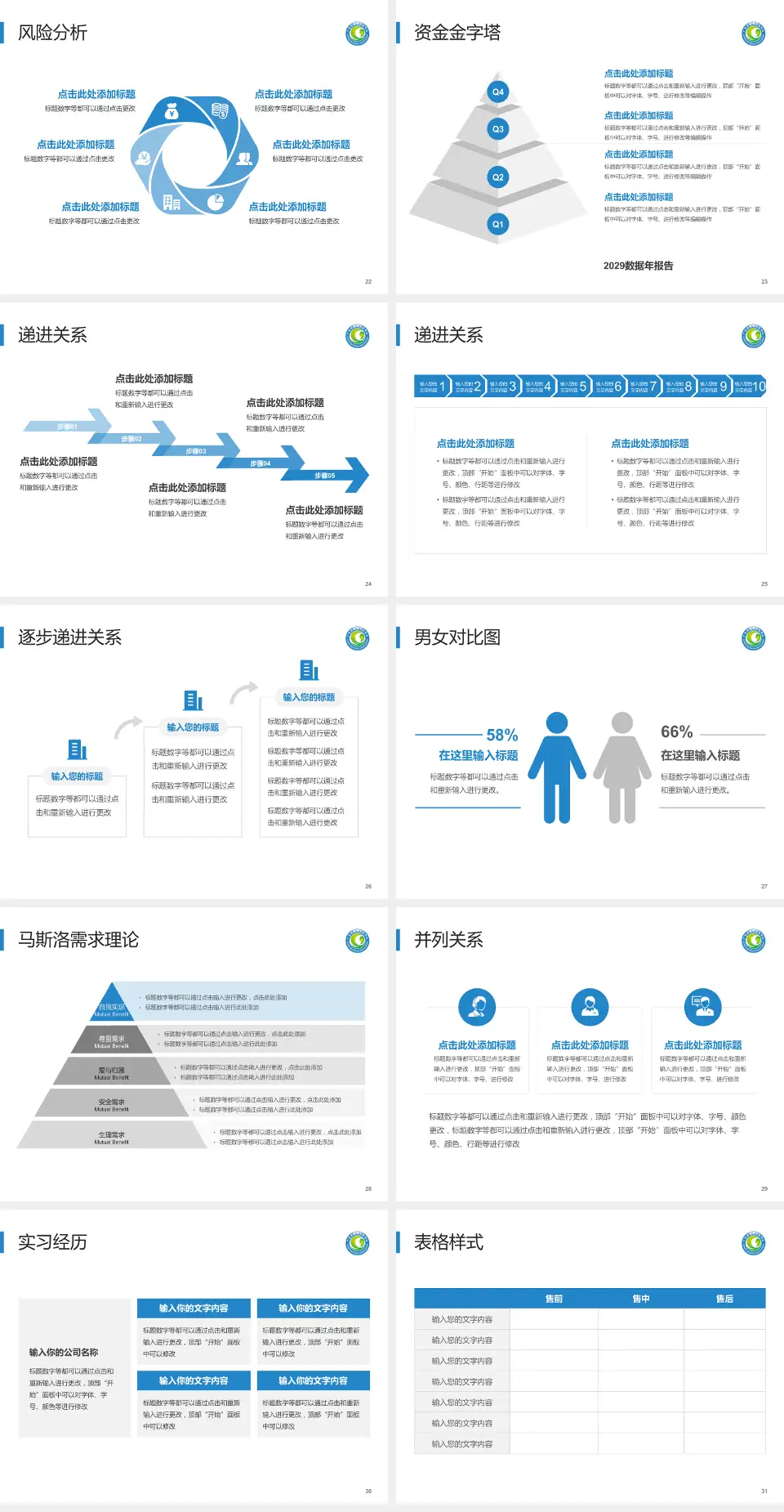 广元市精神卫生中心项目申请与汇报PPT模板4:3格式幻灯片预览图4