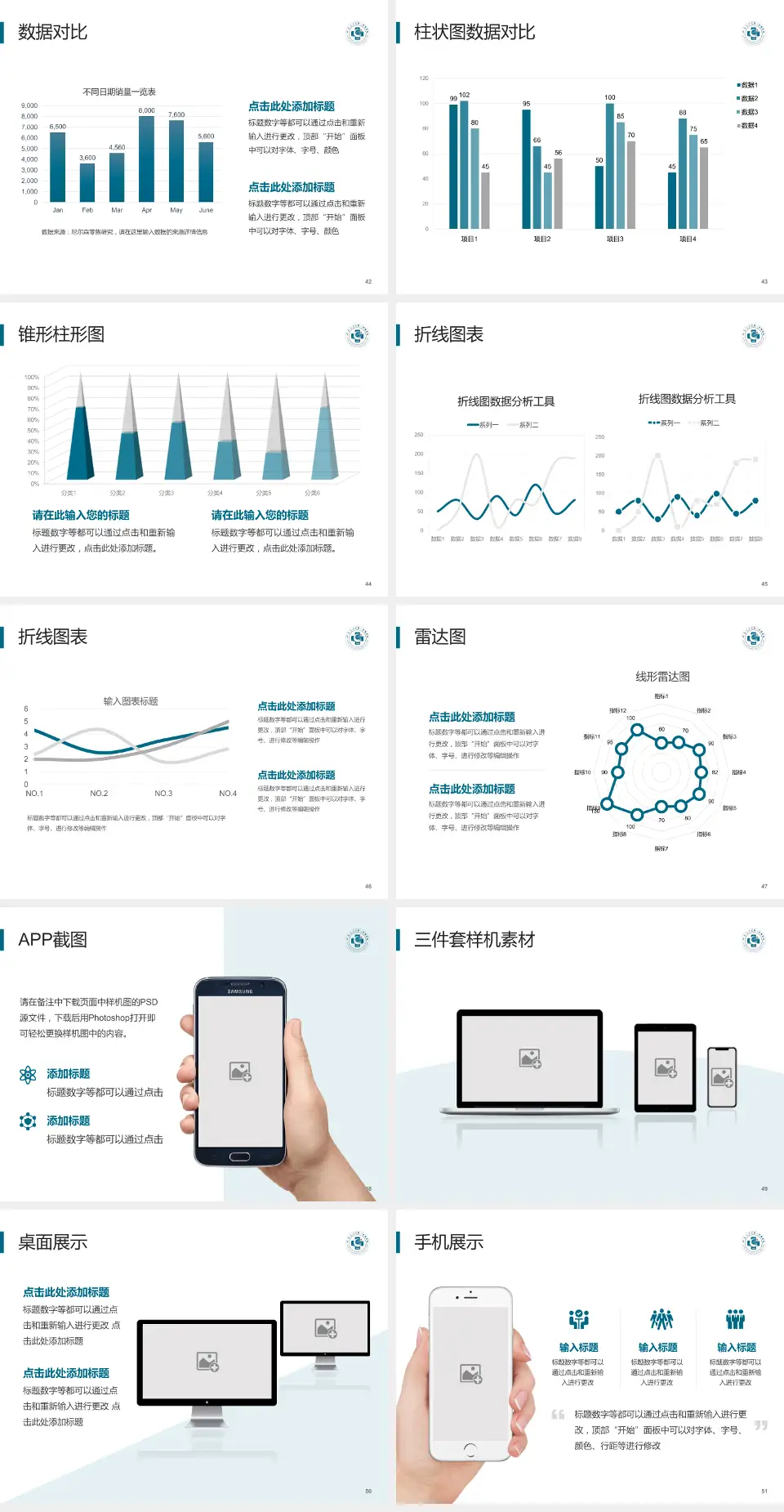 成都医学院第一附属医院医院管理报告PPT模板4:3格式幻灯片预览图6