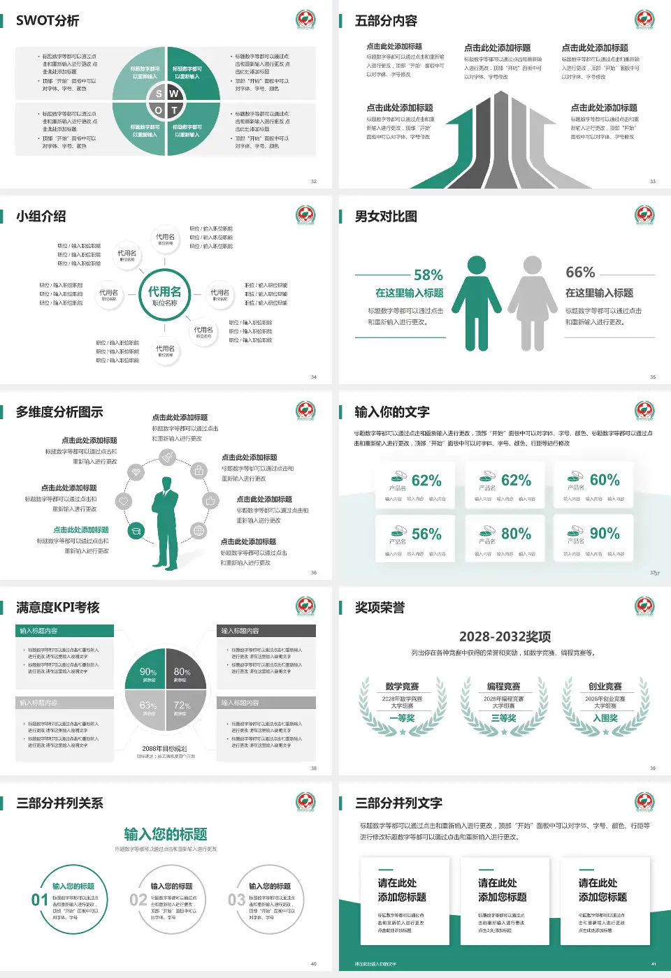 攀枝花市第三人民医院医疗行业比赛专用PPT模板16:9格式幻灯片预览图5