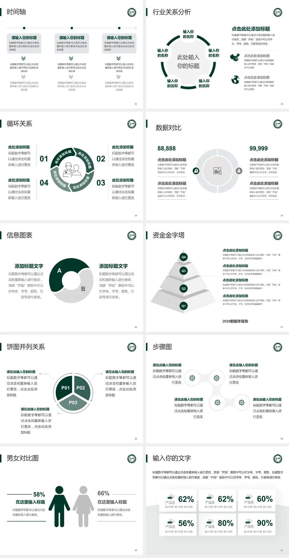 江油市第二人民医院医院管理报告PPT模板4:3格式幻灯片预览图4