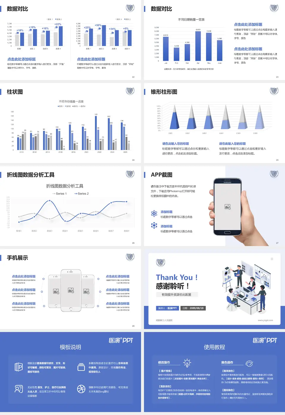 成都第三人民医院财务与预算报告PPT模板16:9格式幻灯片预览图4