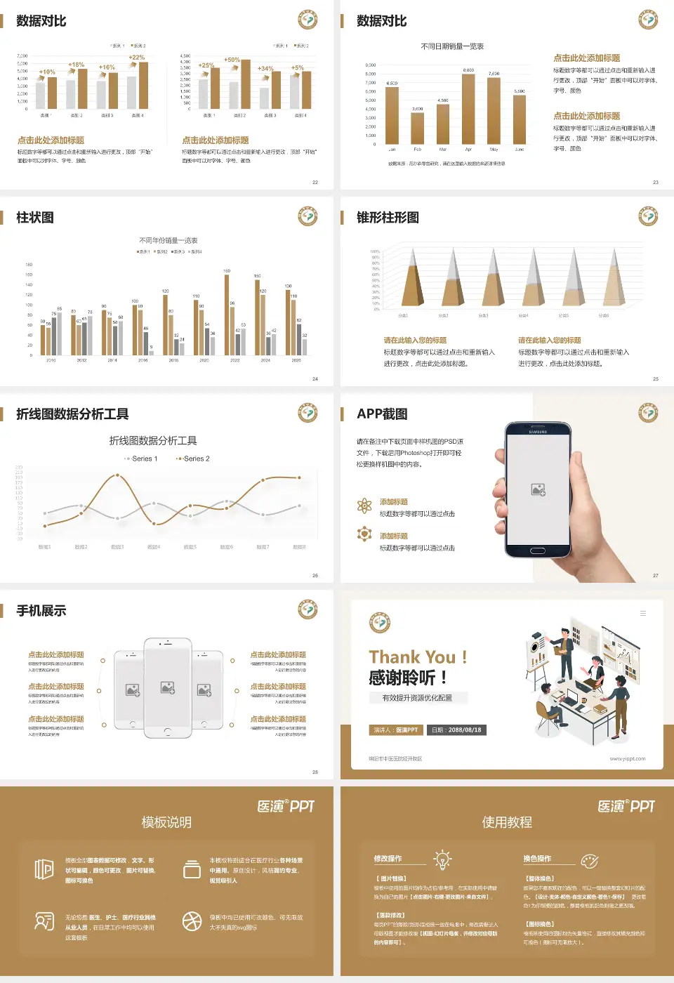 绵阳市中医医院经开院区财务与预算报告PPT模板16:9格式幻灯片预览图4