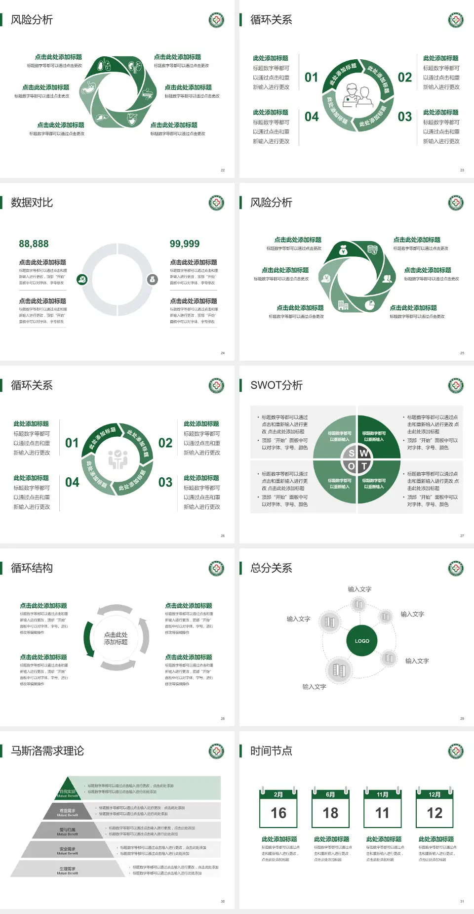 武胜县人民医院科研成果展示PPT模板4:3格式幻灯片预览图4
