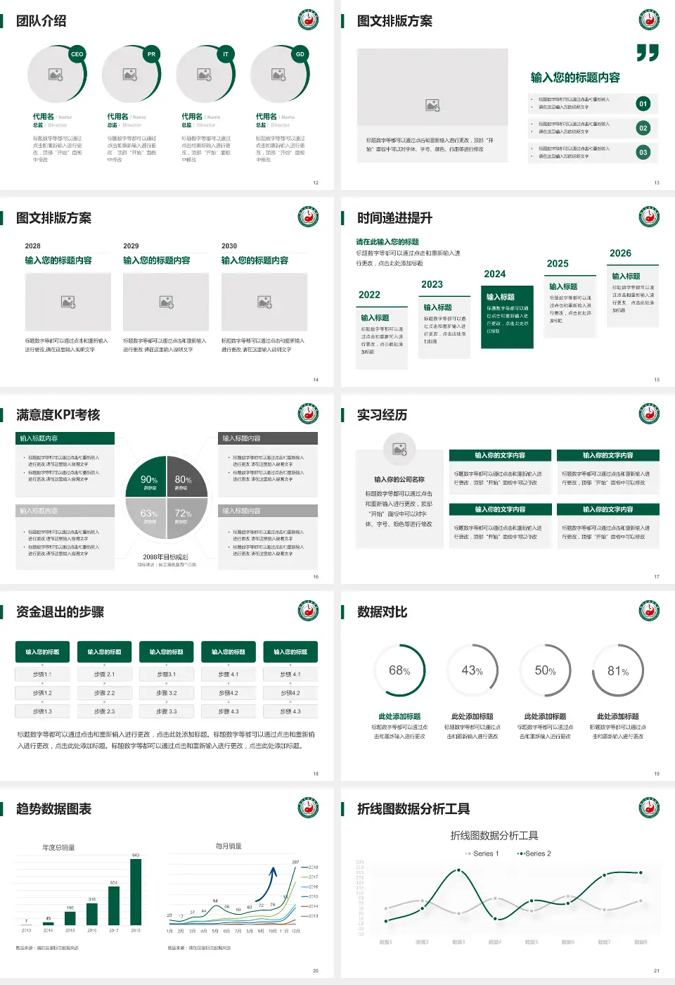绵竹市中医医院培训与教育PPT模板16:9格式幻灯片预览图3