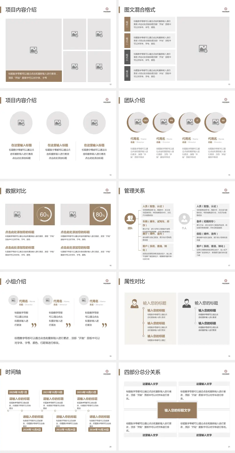自贡市中医医院科室介绍与推广PPT模板4:3格式幻灯片预览图3
