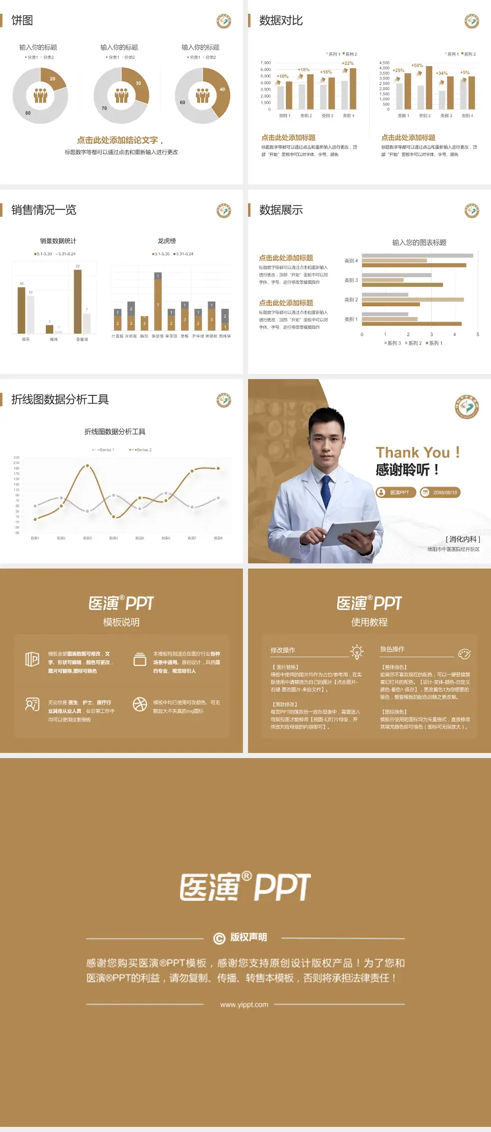 绵阳市中医医院经开院区病例分享与讨论PPT模板4:3格式幻灯片预览图4