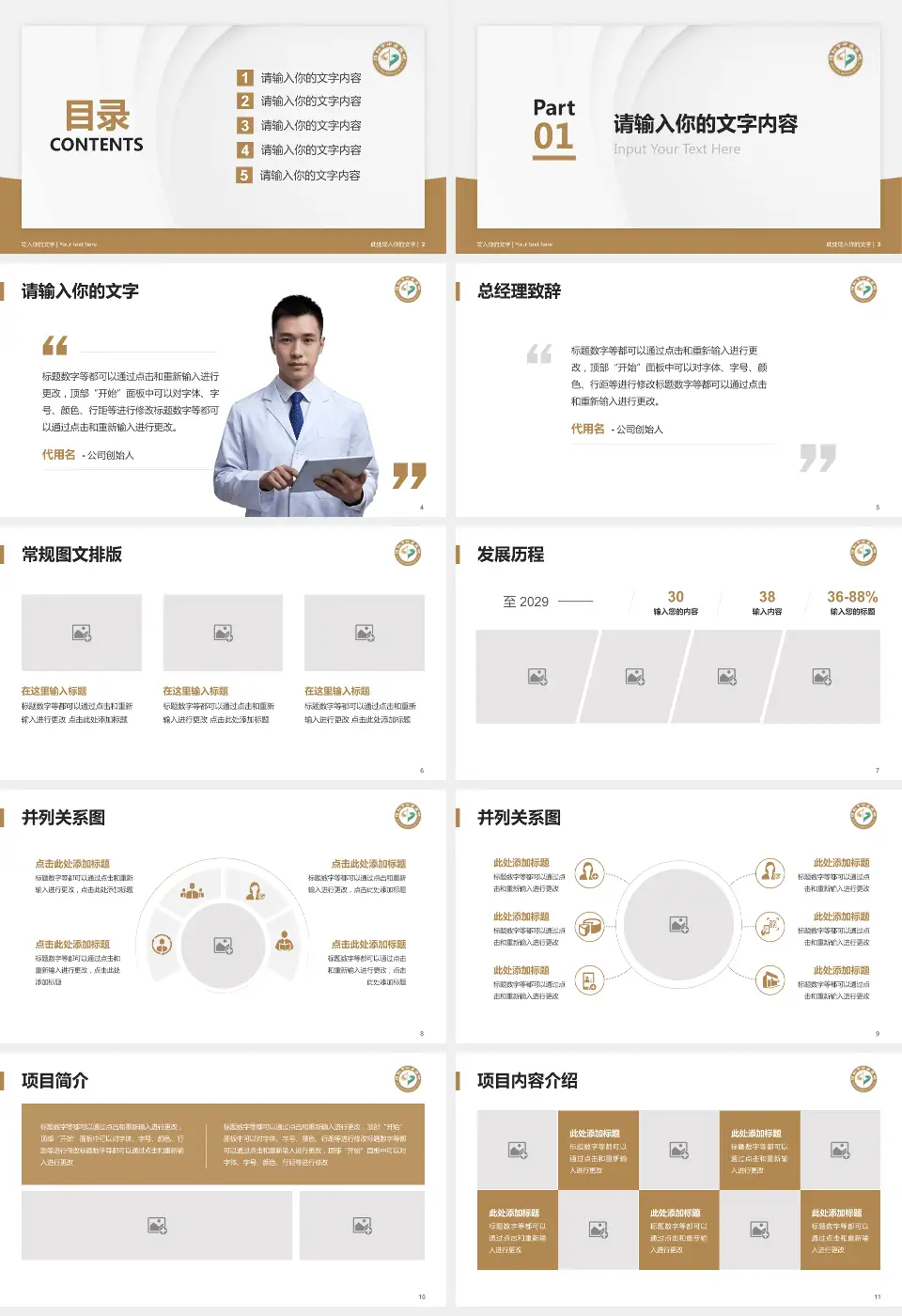绵阳市中医医院涪城院区医院管理报告PPT模板16:9格式幻灯片预览图2