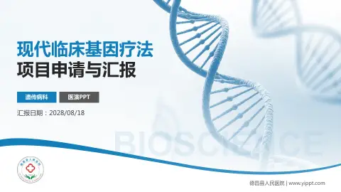 德昌县人民医院项目申请与汇报PPT模板