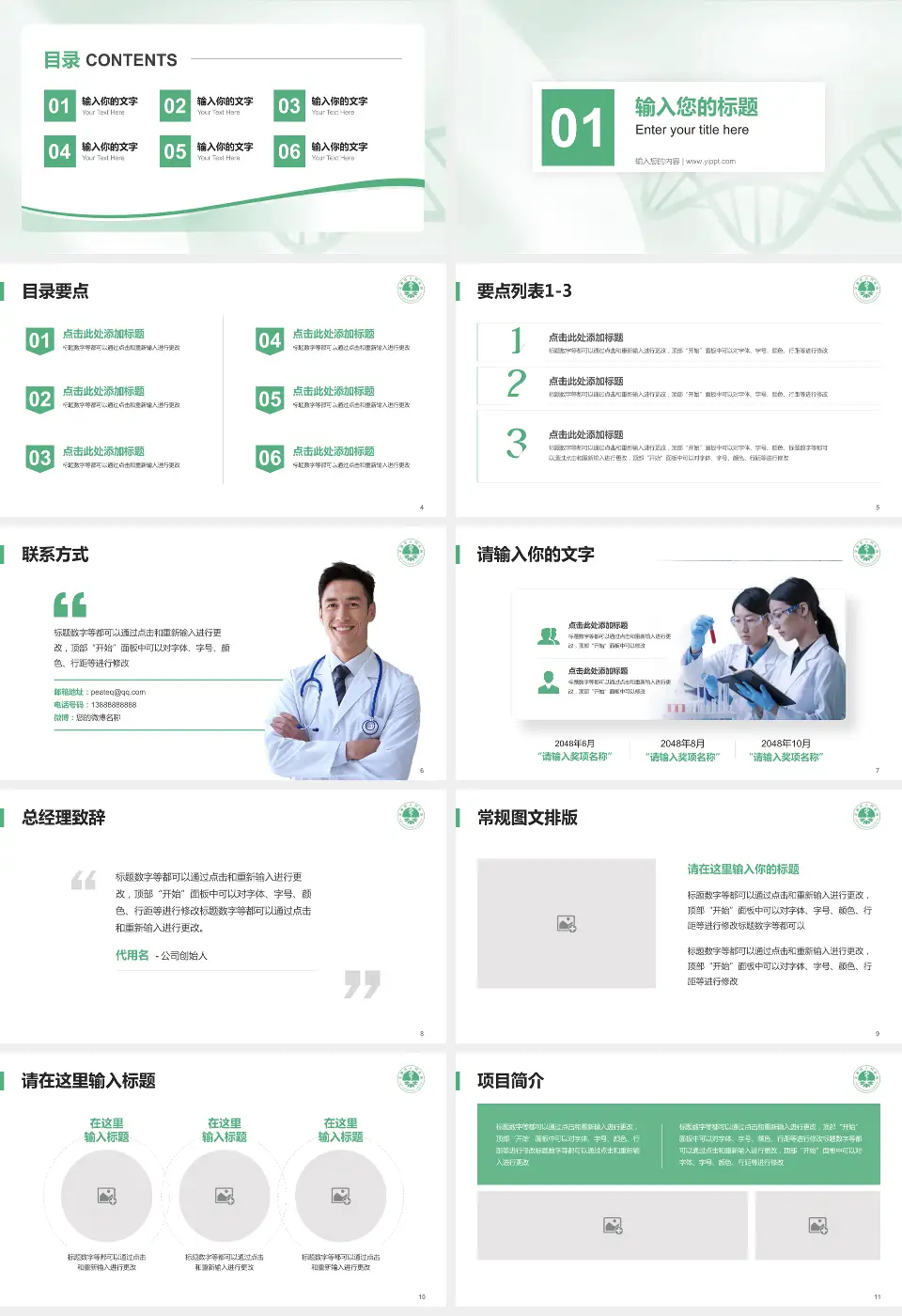 汉源县人民医院项目申请与汇报PPT模板16:9格式幻灯片预览图2