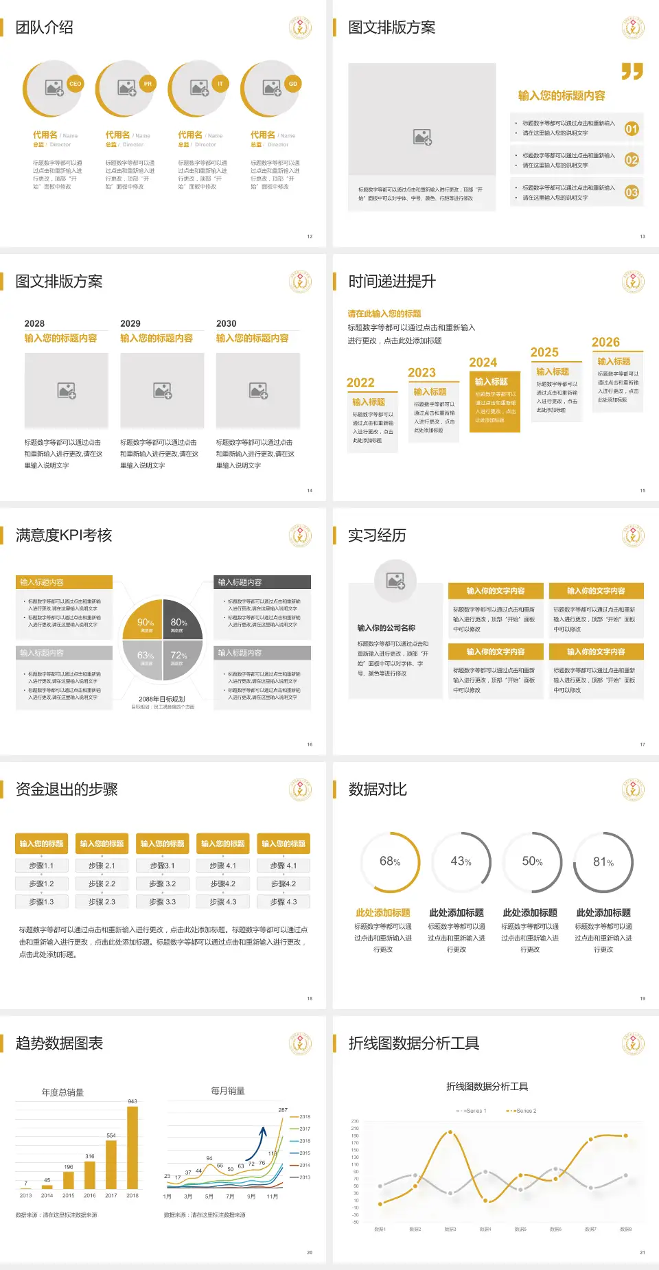 成都市第七人民医院培训与教育PPT模板4:3格式幻灯片预览图3