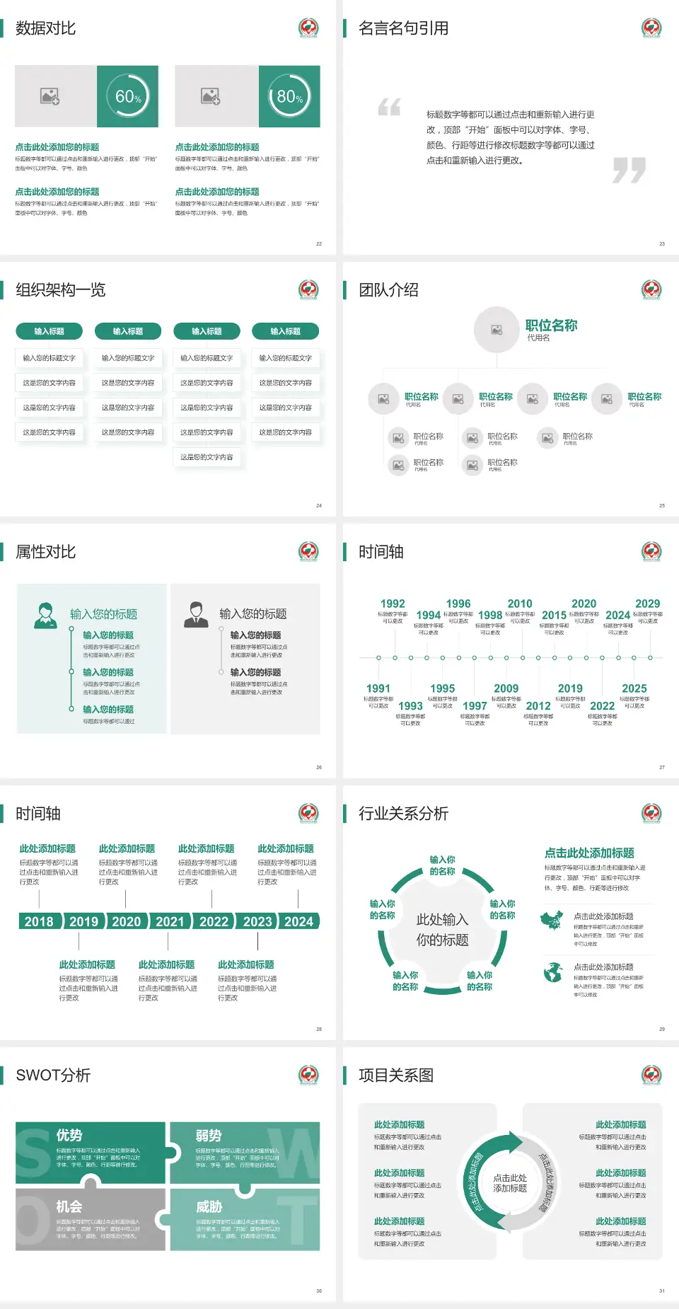 攀枝花市第三人民医院医院简介/日常通用PPT模板4:3格式幻灯片预览图4