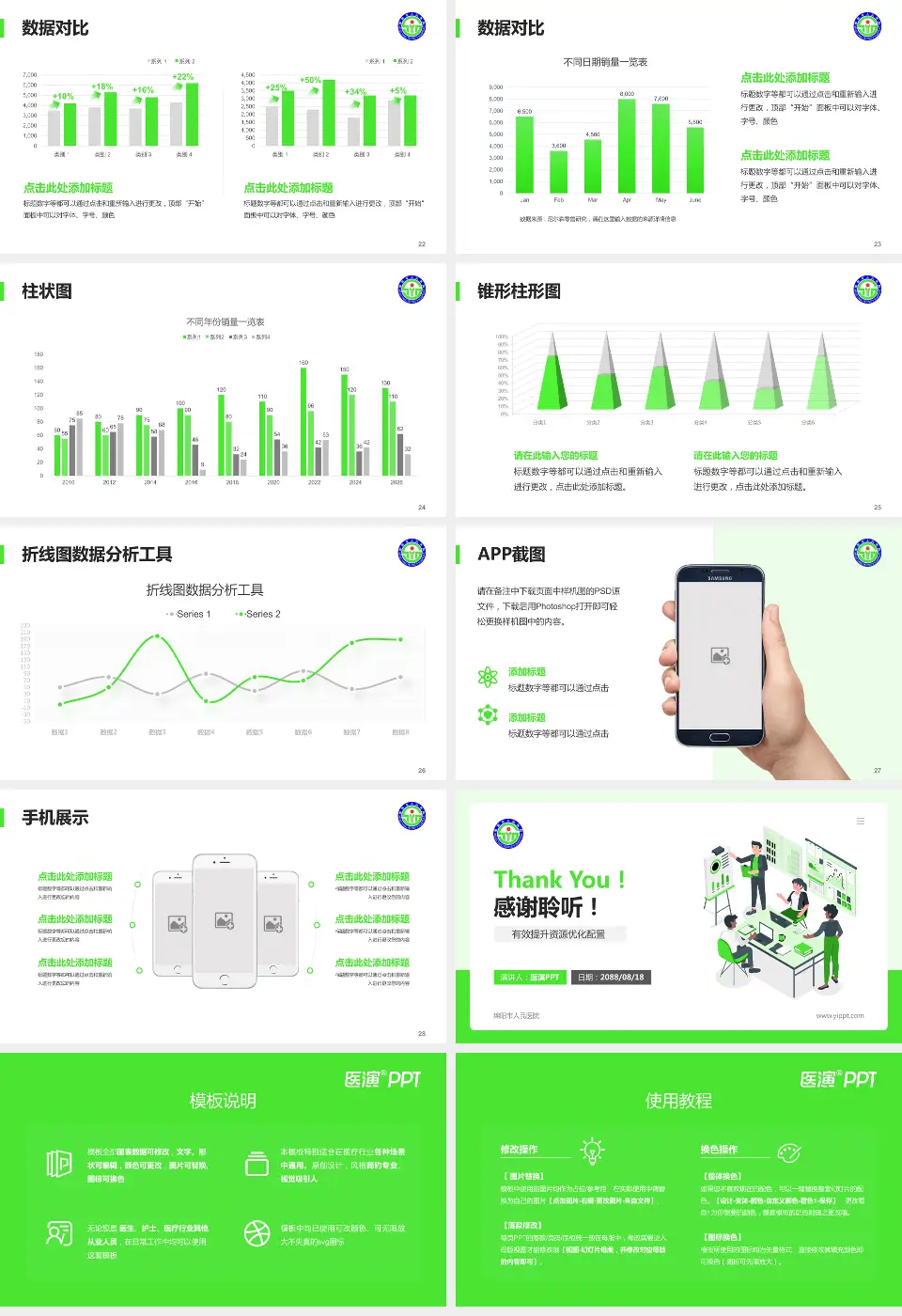 绵阳市人民医院财务与预算报告PPT模板16:9格式幻灯片预览图4