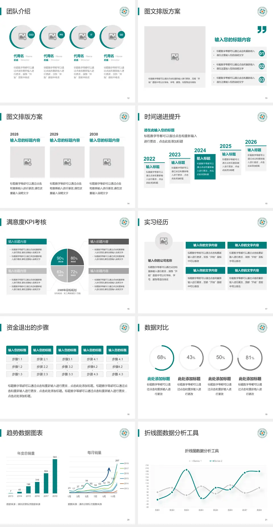 成都市公共卫生临床医疗中心培训与教育PPT模板4:3格式幻灯片预览图3
