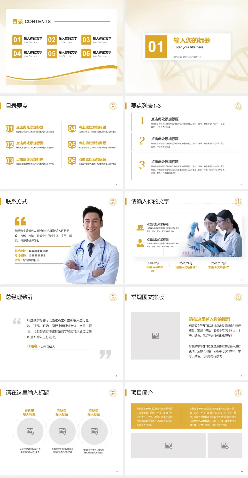 成都市第七人民医院项目申请与汇报PPT模板4:3格式幻灯片预览图2