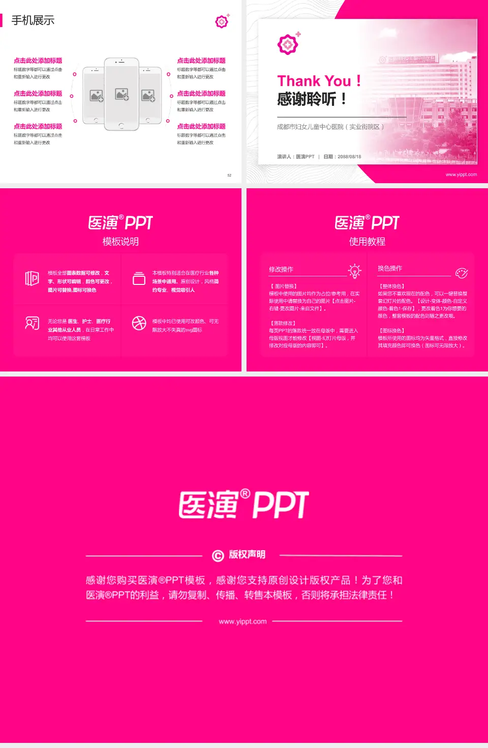 成都市妇女儿童中心医院（实业街院区）医院管理报告PPT模板4:3格式幻灯片预览图7