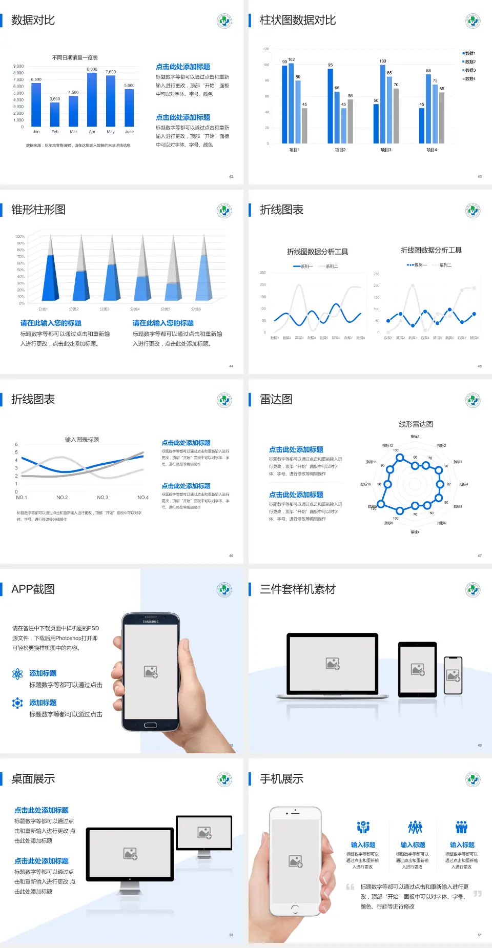 旺苍县人民医院医院管理报告PPT模板4:3格式幻灯片预览图6