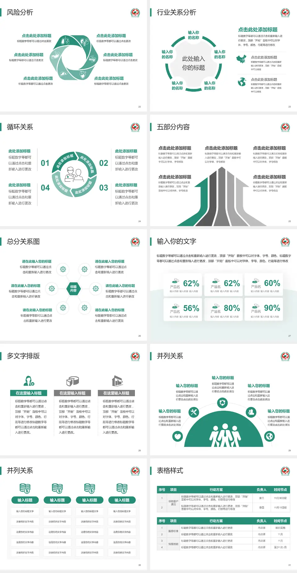 攀枝花市第三人民医院科室介绍与推广PPT模板4:3格式幻灯片预览图4