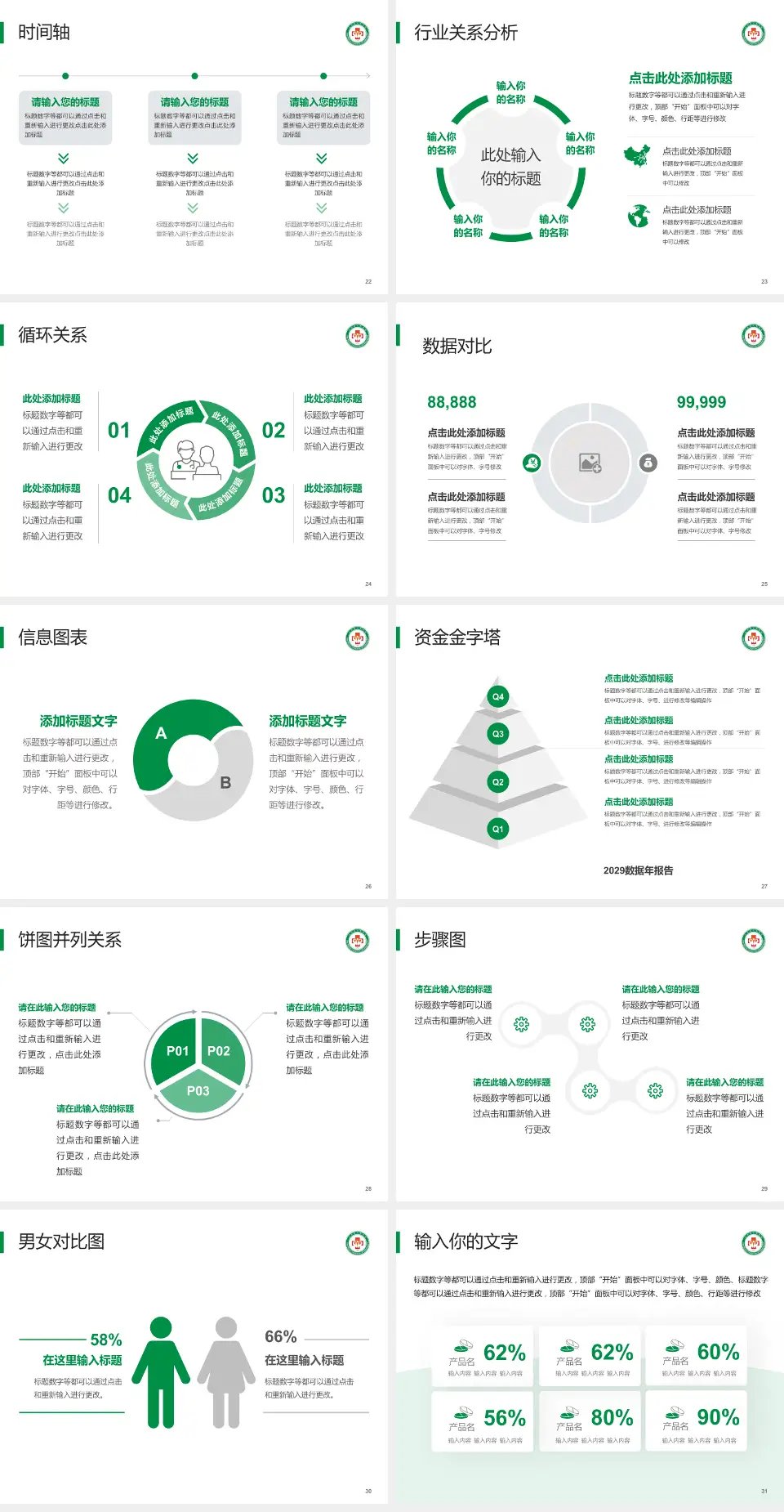 汶川县人民医院医院管理报告PPT模板4:3格式幻灯片预览图4