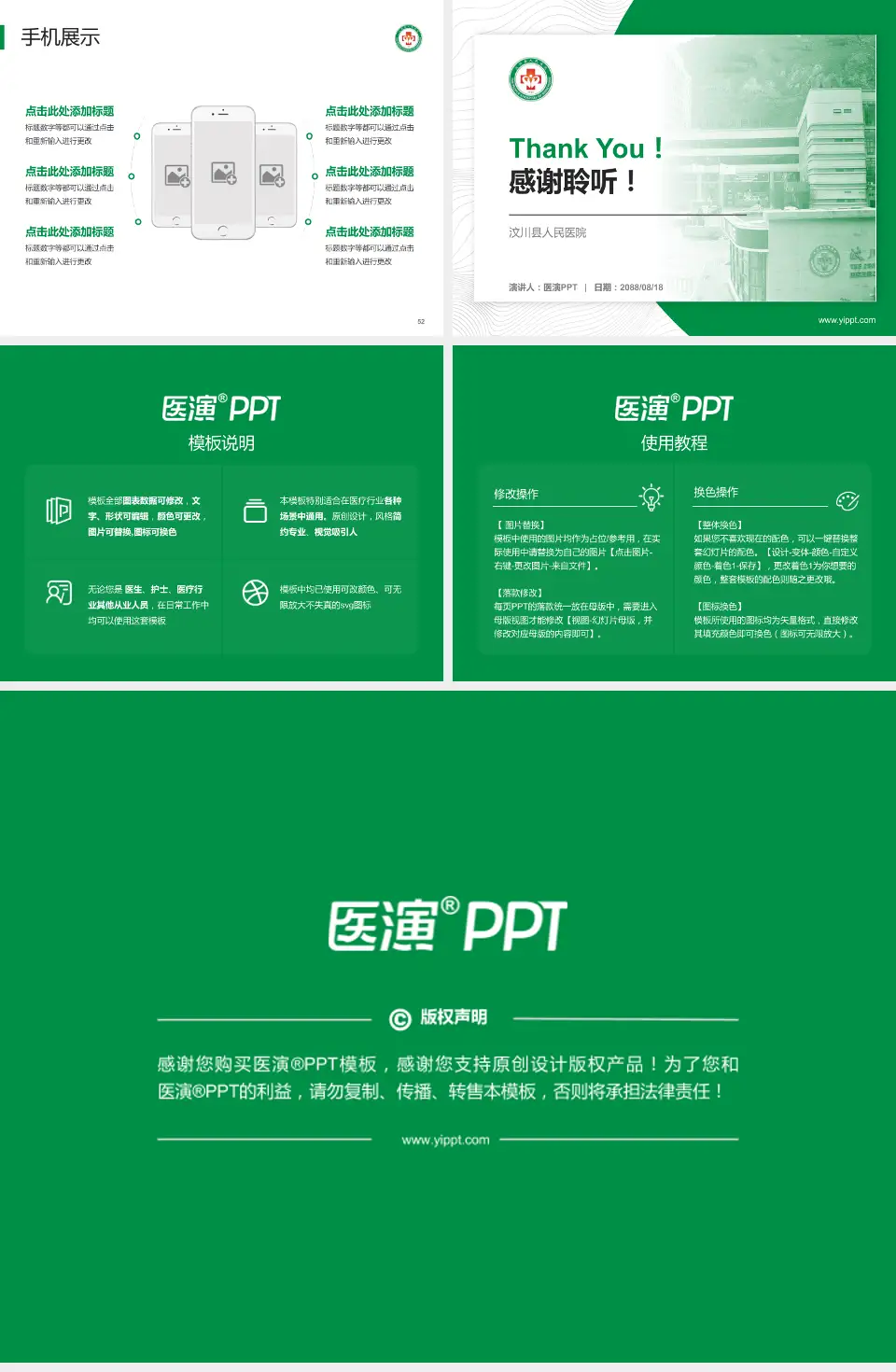 汶川县人民医院医院管理报告PPT模板4:3格式幻灯片预览图7