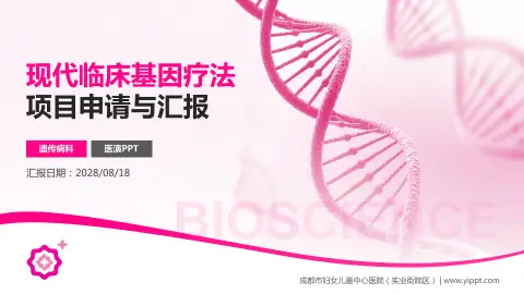 成都市妇女儿童中心医院（实业街院区）项目申请与汇报PPT模板