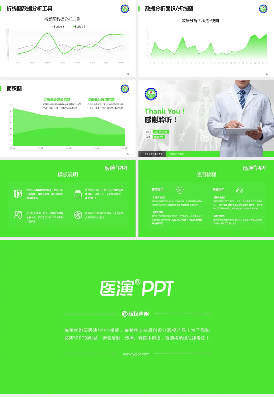 绵阳市人民医院患者教育与指导PPT模板16:9格式幻灯片预览图7