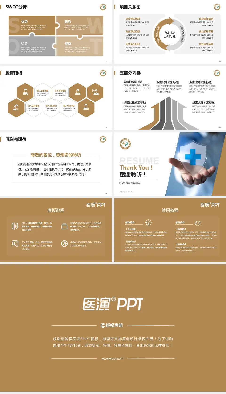 绵阳市中医医院经开院区个人求职应聘简历PPT模板16:9格式幻灯片预览图4