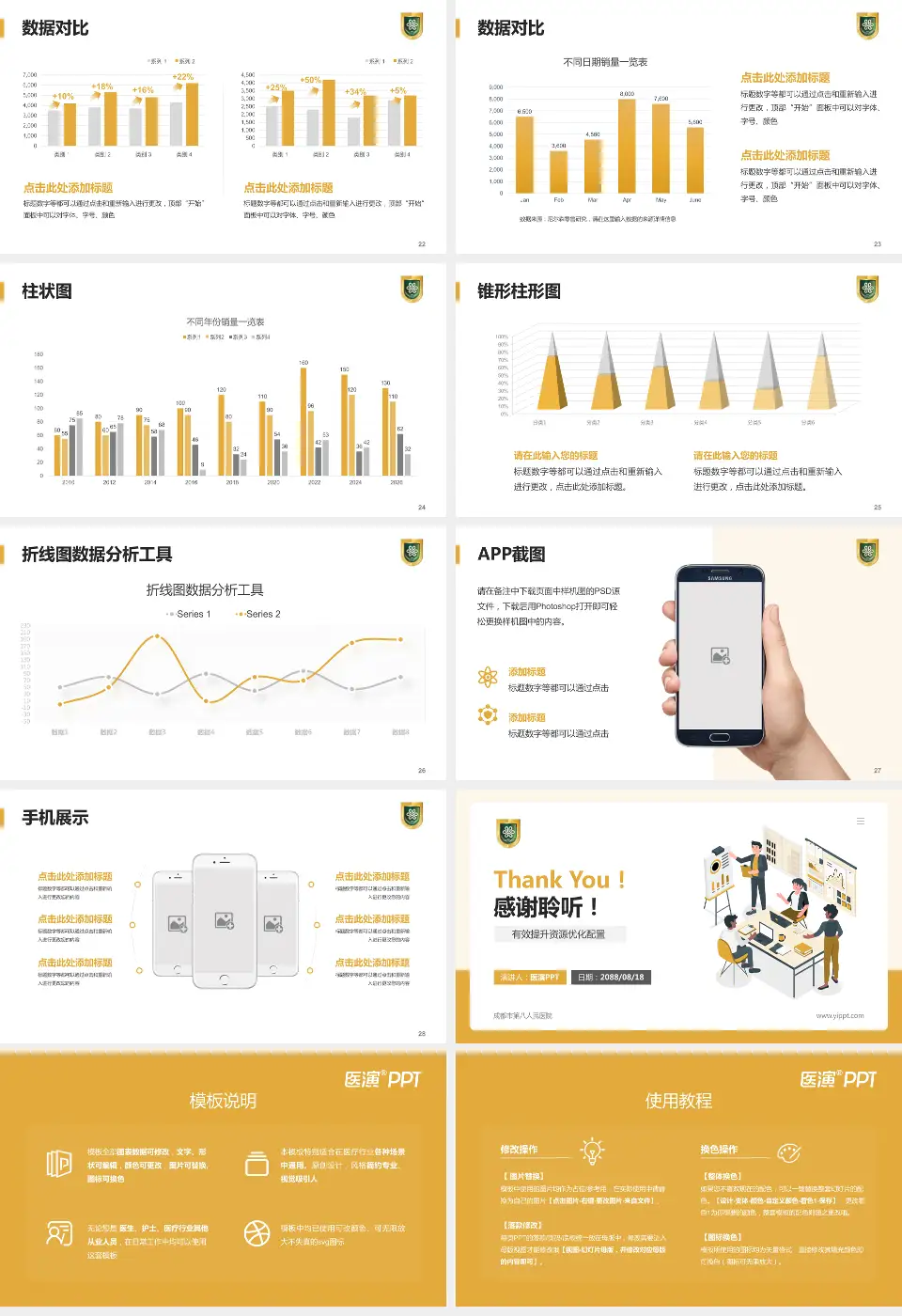 成都市第八人民医院财务与预算报告PPT模板16:9格式幻灯片预览图4