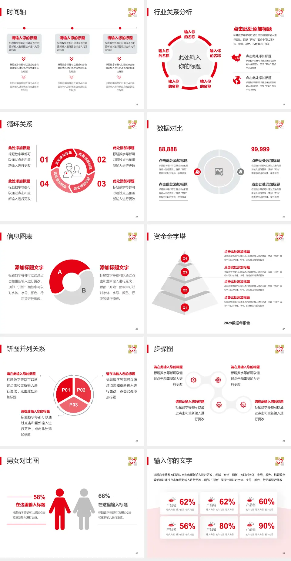 广安市人民医院医院管理报告PPT模板4:3格式幻灯片预览图4