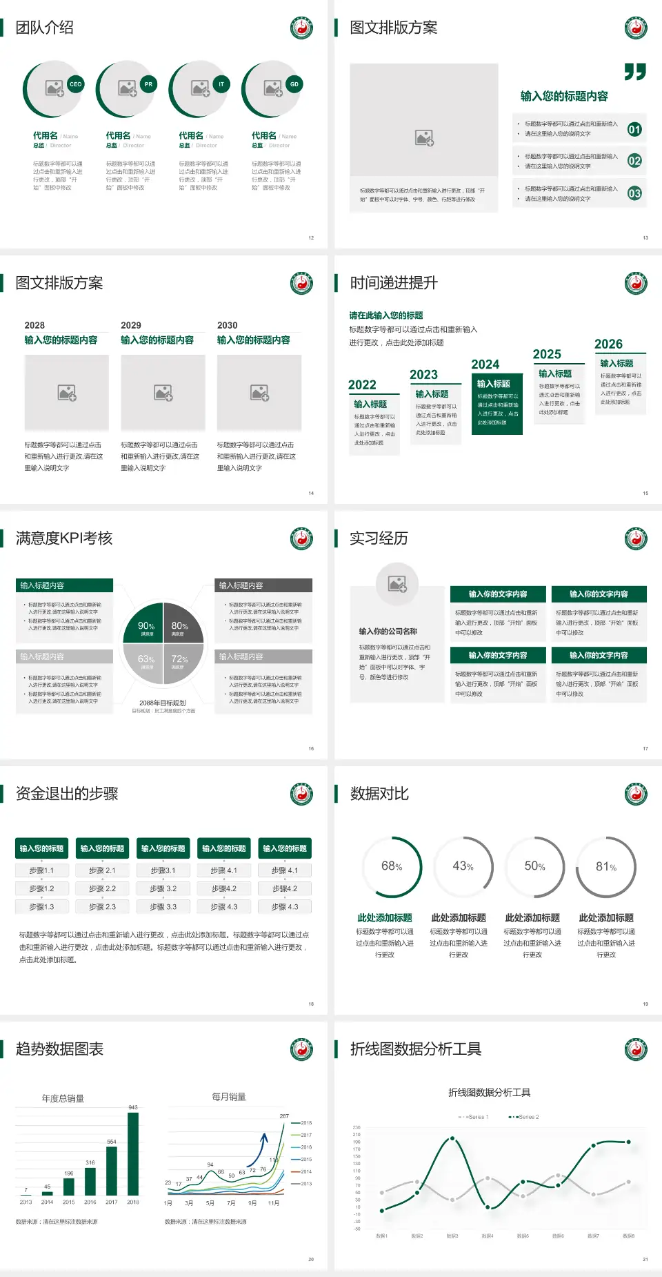 绵竹市中医医院培训与教育PPT模板4:3格式幻灯片预览图3