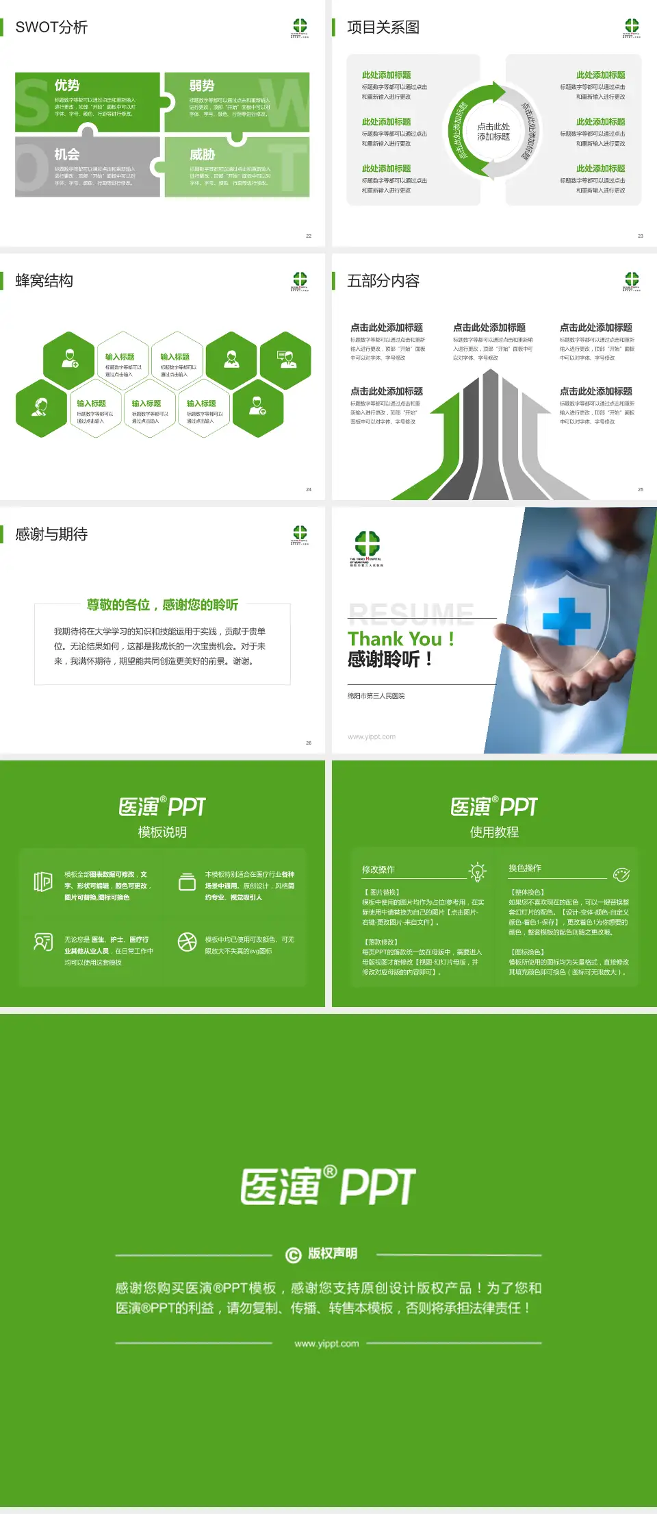 绵阳市第三人民医院个人求职应聘简历PPT模板4:3格式幻灯片预览图4