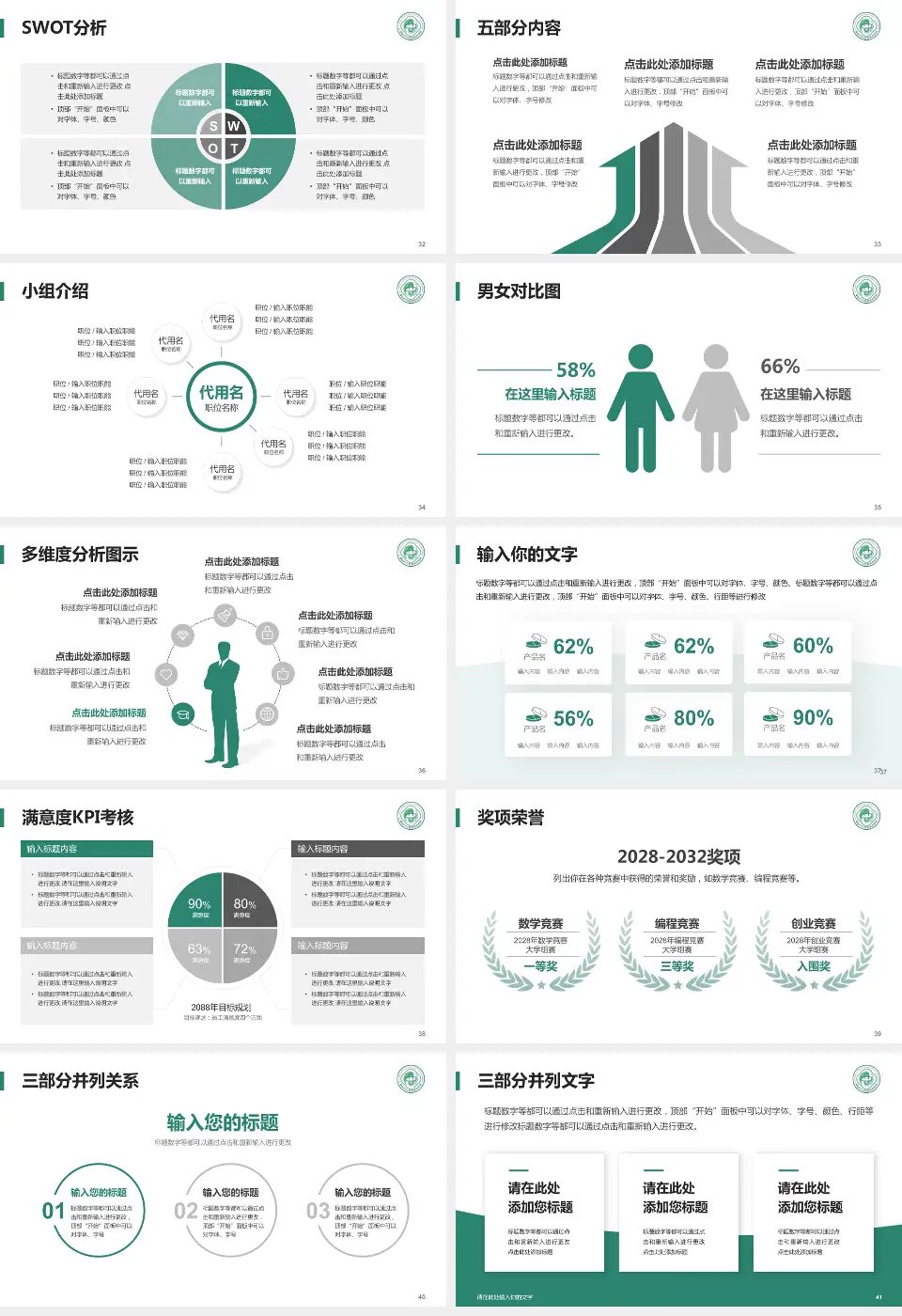 德阳市中西医结合医院医疗行业比赛专用PPT模板16:9格式幻灯片预览图5