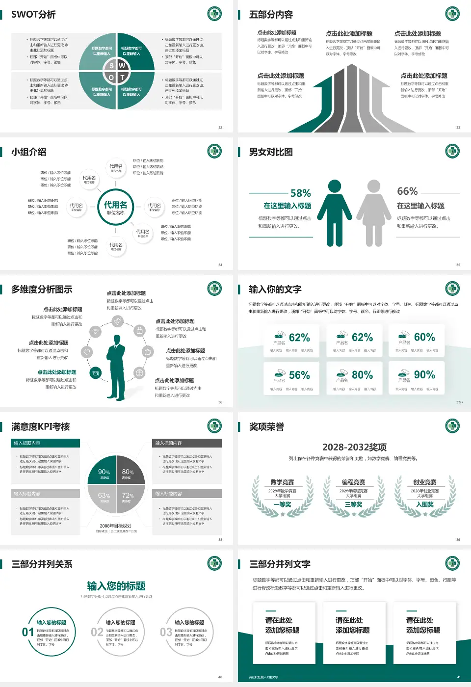 德阳市第二人民医院医疗行业比赛专用PPT模板16:9格式幻灯片预览图5
