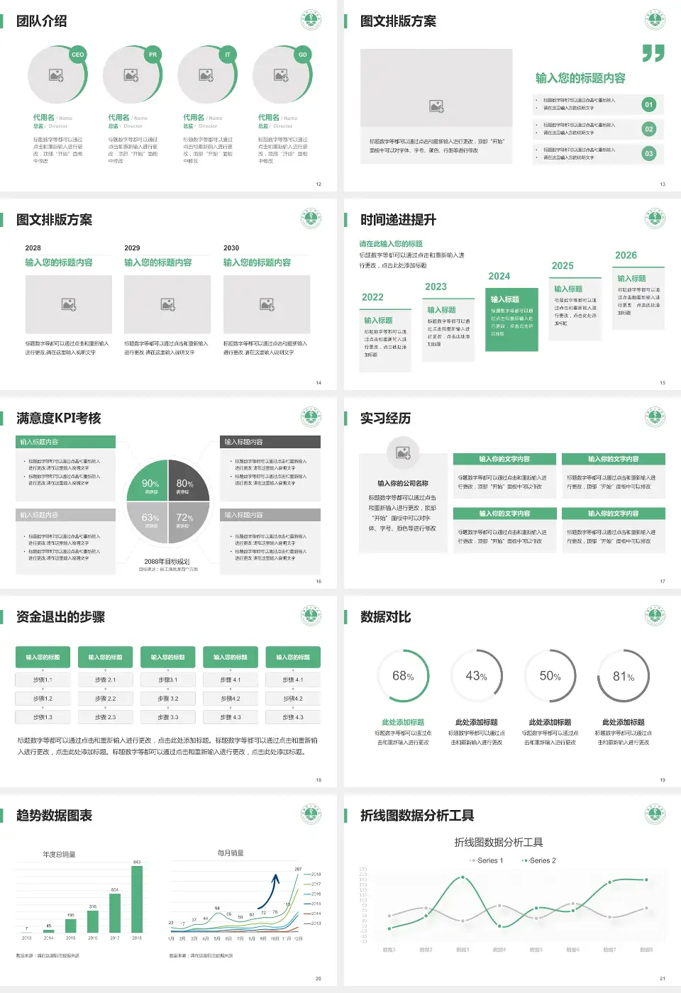 汉源县人民医院培训与教育PPT模板16:9格式幻灯片预览图3