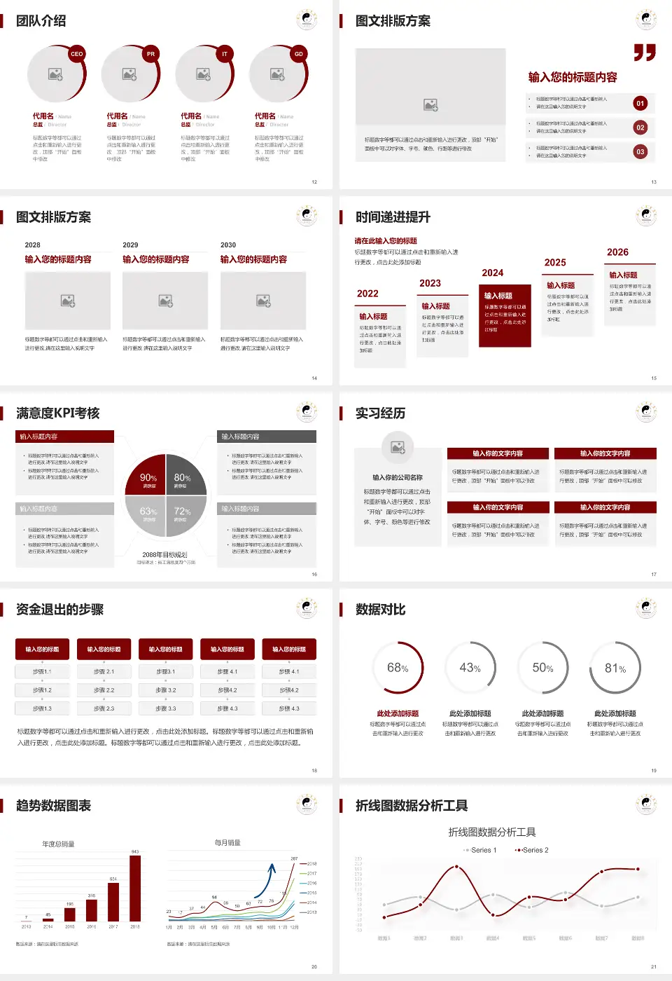 南充市中医院培训与教育PPT模板16:9格式幻灯片预览图3