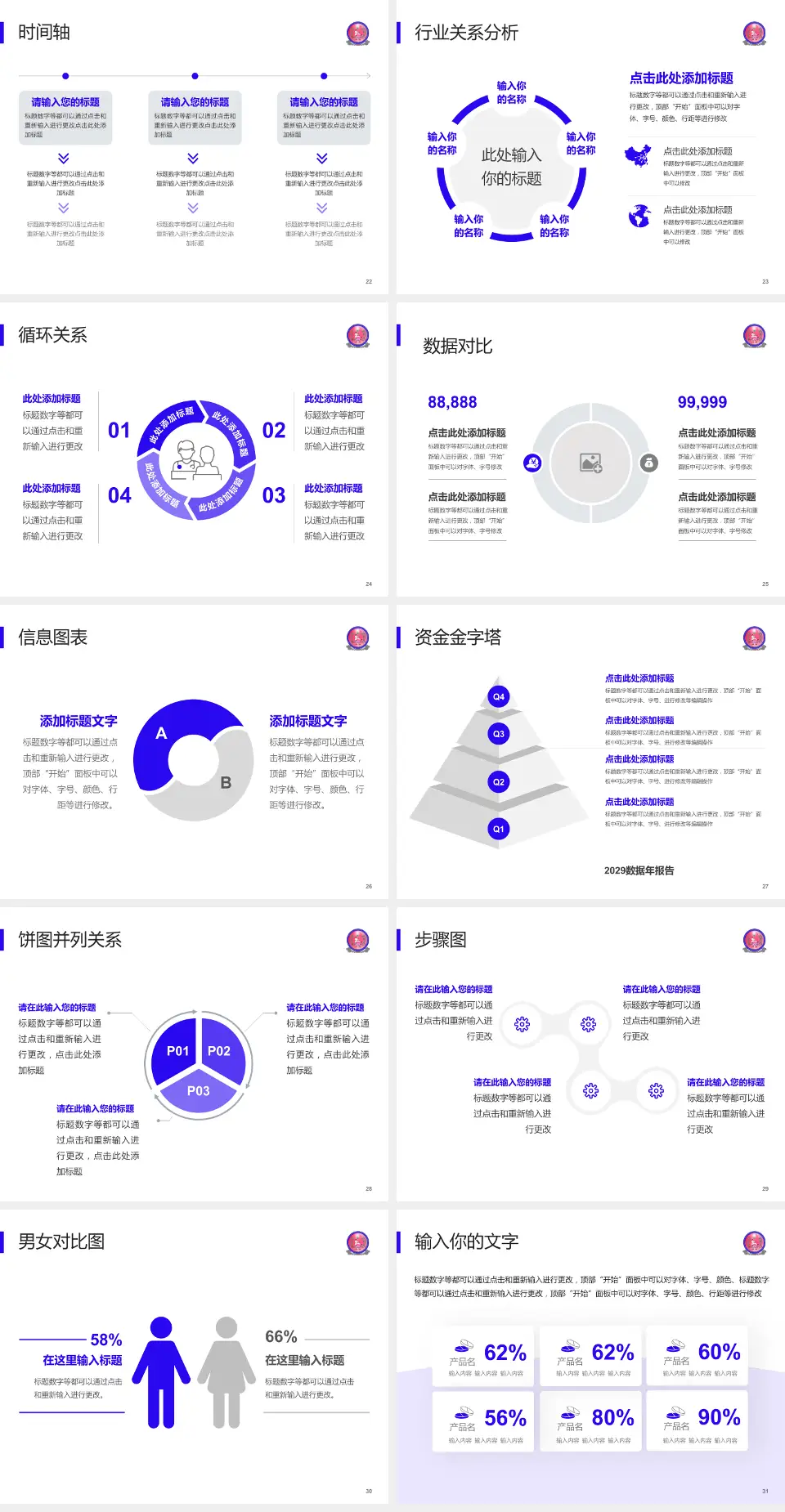 天全县中医医院医院管理报告PPT模板4:3格式幻灯片预览图4