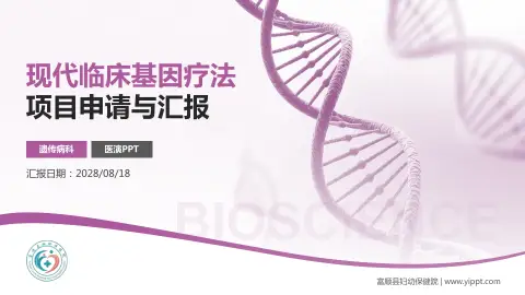 富顺县妇幼保健院项目申请与汇报PPT模板