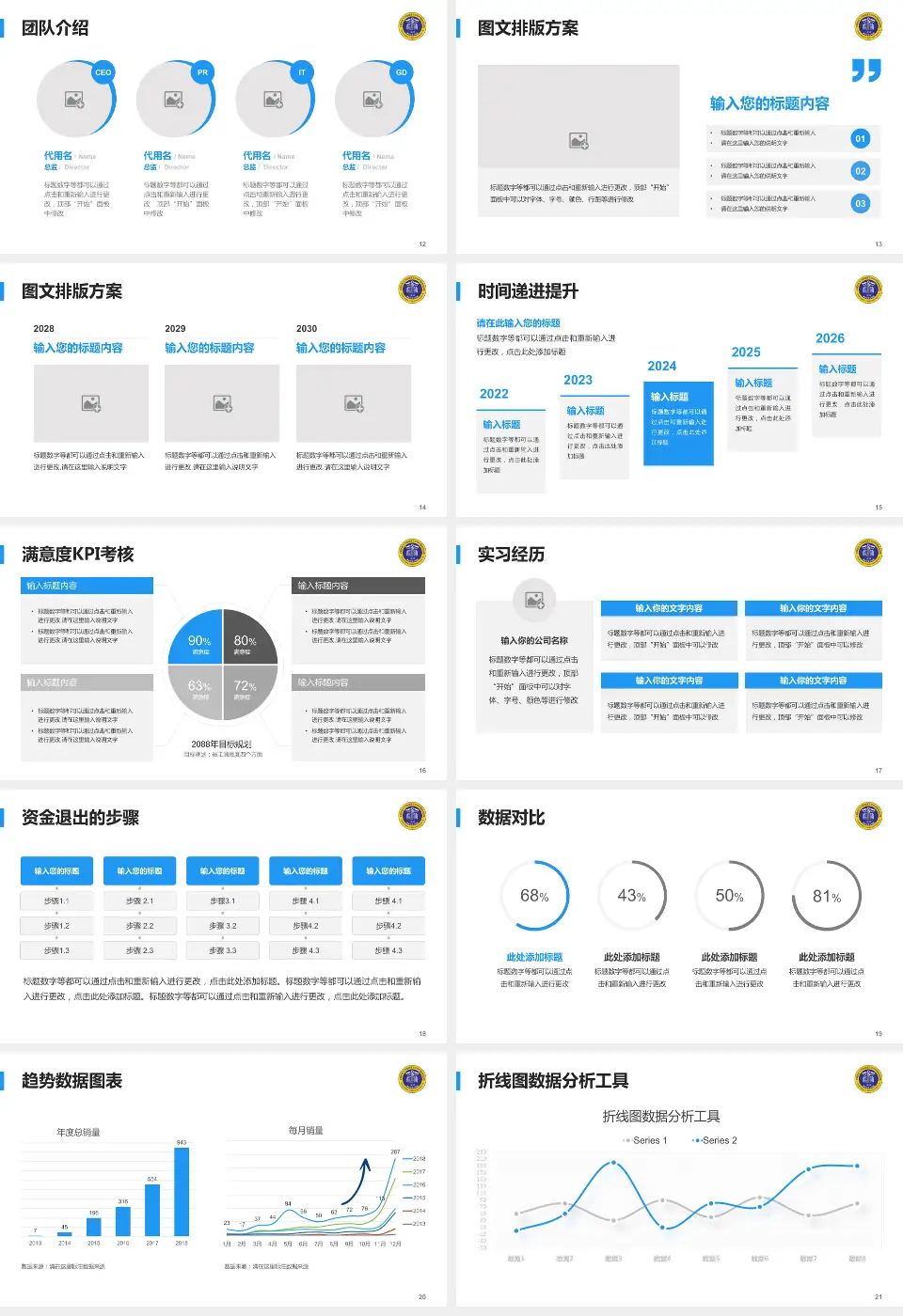 南充市中心医院小龙院区培训与教育PPT模板16:9格式幻灯片预览图3