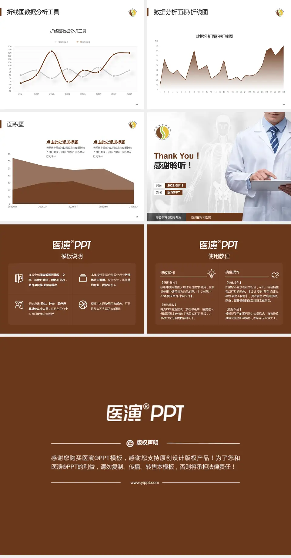 四川省骨科医院患者教育与指导PPT模板4:3格式幻灯片预览图7