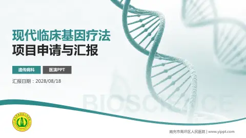 南充市高坪区人民医院项目申请与汇报PPT模板