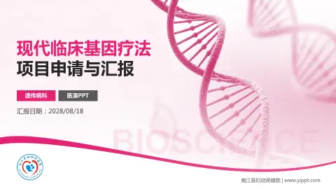南江县妇幼保健院项目申请与汇报PPT模板