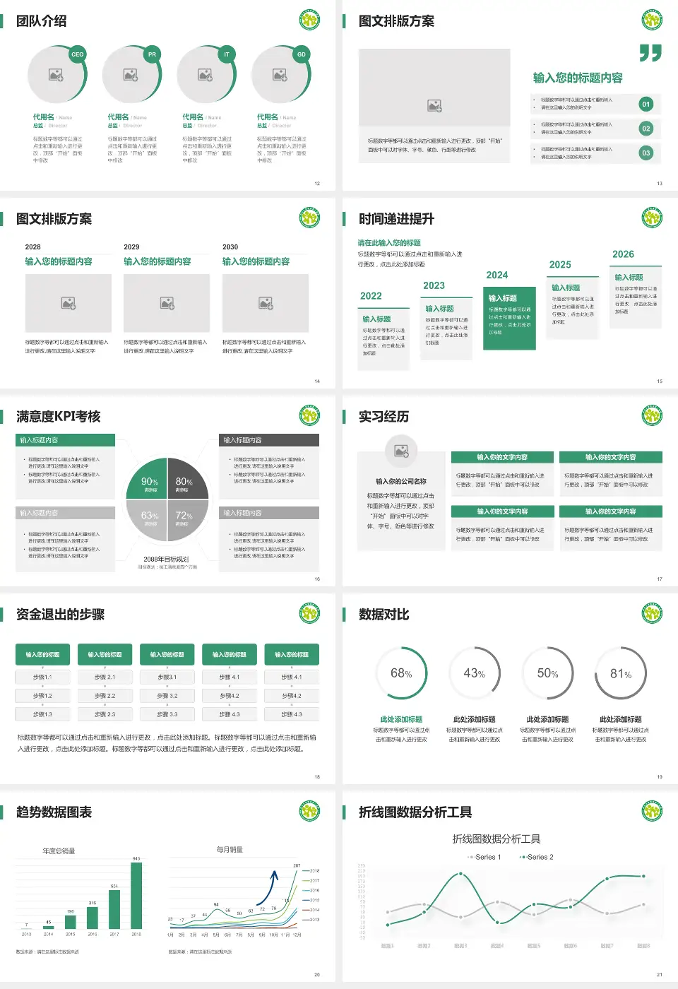 四川大学华西第二医院培训与教育PPT模板16:9格式幻灯片预览图3