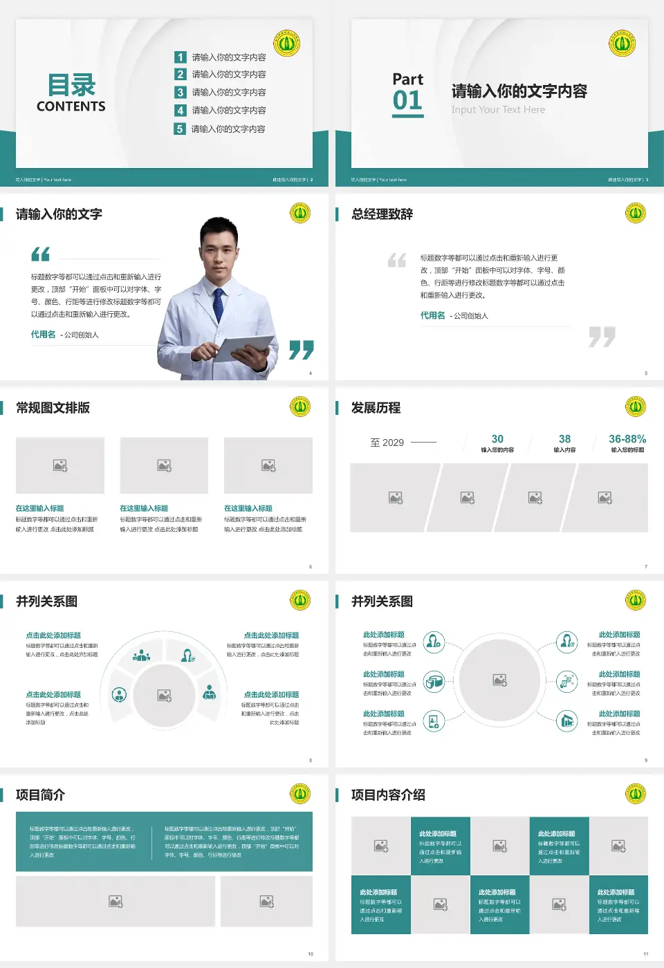 南充市高坪区人民医院医院管理报告PPT模板16:9格式幻灯片预览图2