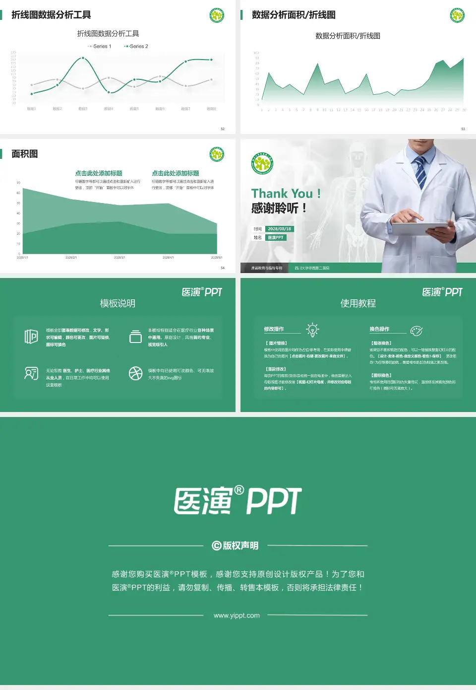 四川大学华西第二医院患者教育与指导PPT模板16:9格式幻灯片预览图7