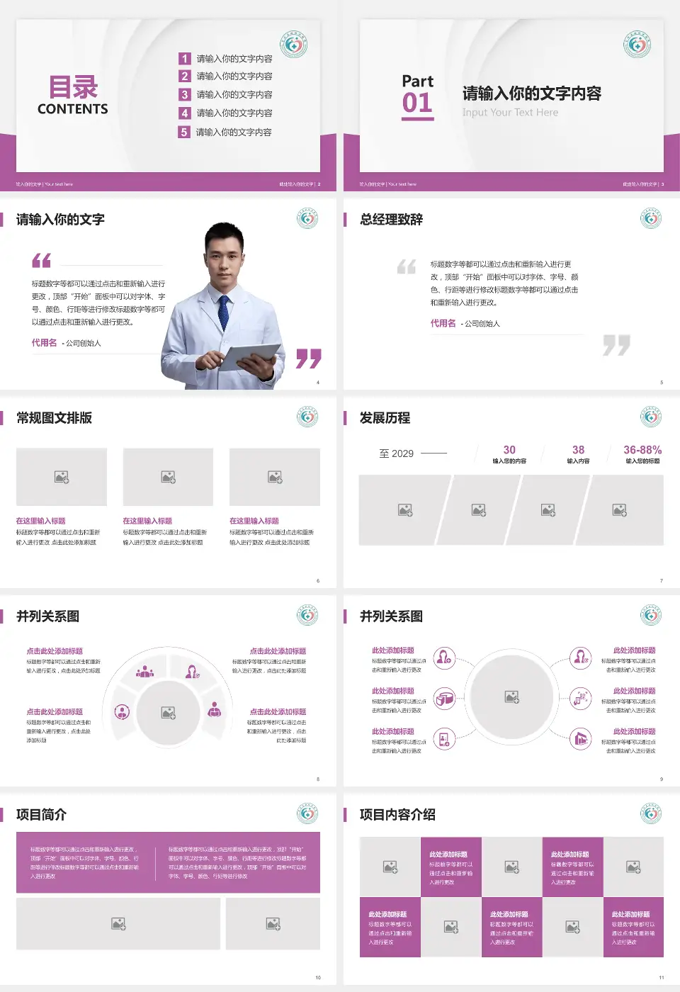 富顺县妇幼保健院医院管理报告PPT模板16:9格式幻灯片预览图2