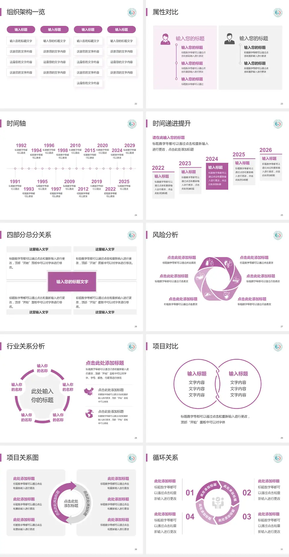 富顺县妇幼保健院医疗行业比赛专用PPT模板4:3格式幻灯片预览图4