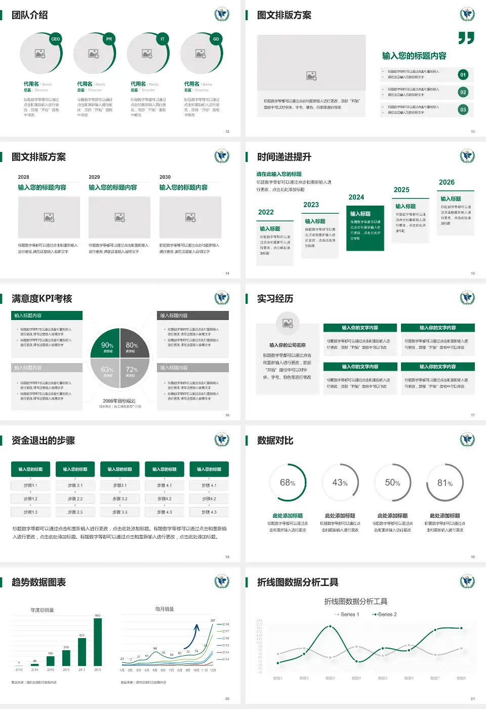 四川省肿瘤医院培训与教育PPT模板16:9格式幻灯片预览图3