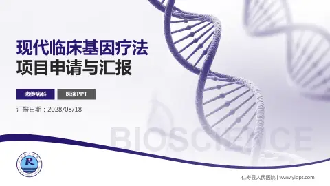 仁寿县人民医院项目申请与汇报PPT模板