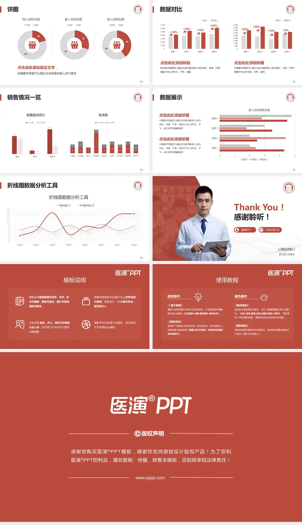四川省人民医院病例分享与讨论PPT模板16:9格式幻灯片预览图4