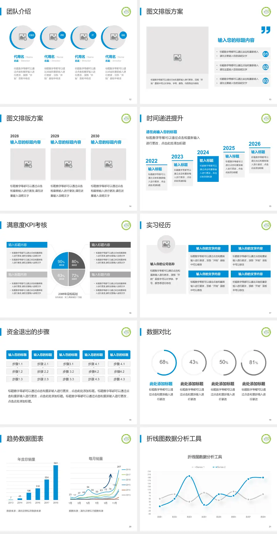 宁南县人民医院培训与教育PPT模板4:3格式幻灯片预览图3