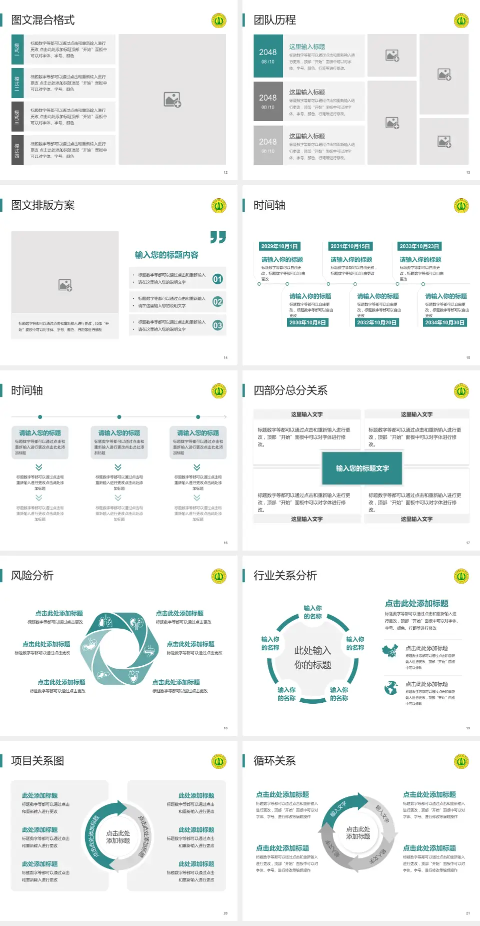 南充市高坪区人民医院项目申请与汇报PPT模板4:3格式幻灯片预览图3